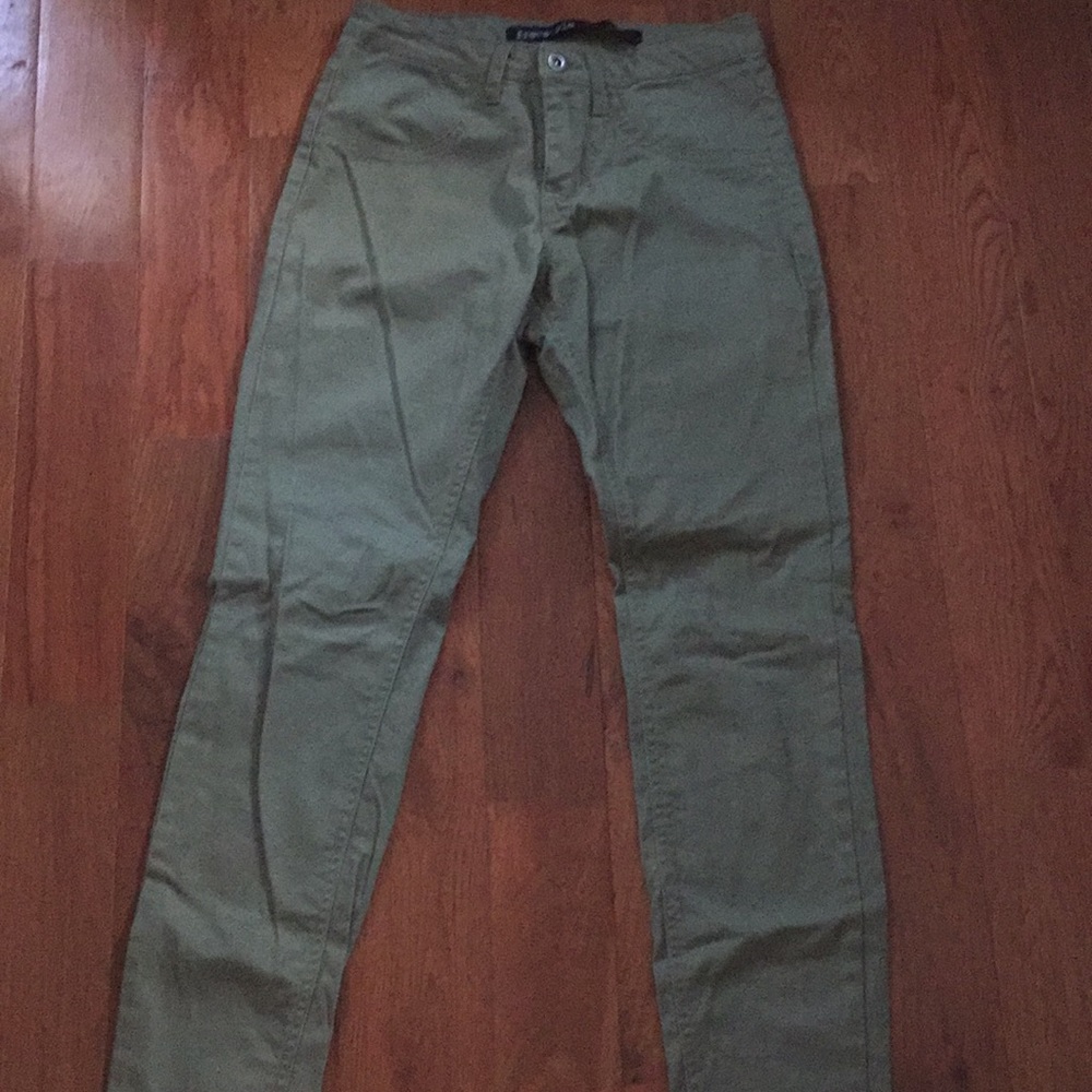 Olive green jeans